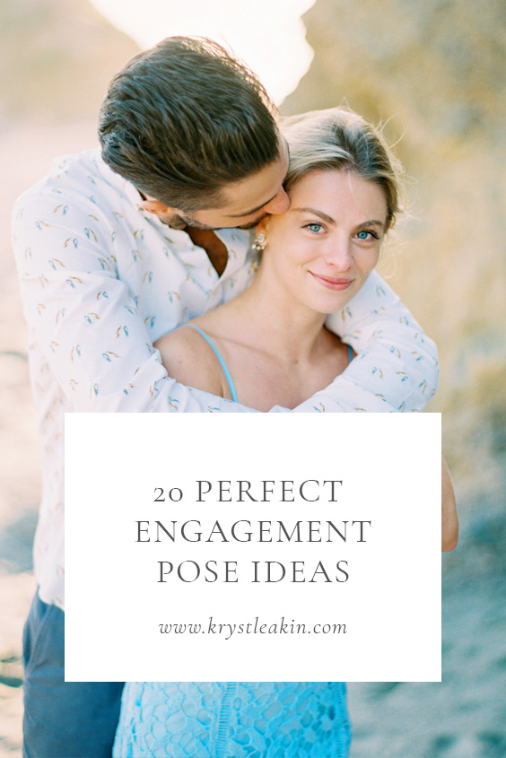 20 perfect engagement session pose ideas from Krystle Akin. 

Fine art film engagement photography inspiration